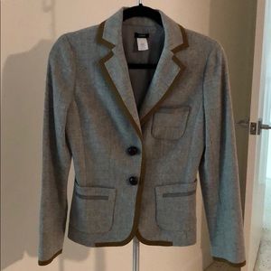 JCrew Wool Blazer with silk Trim